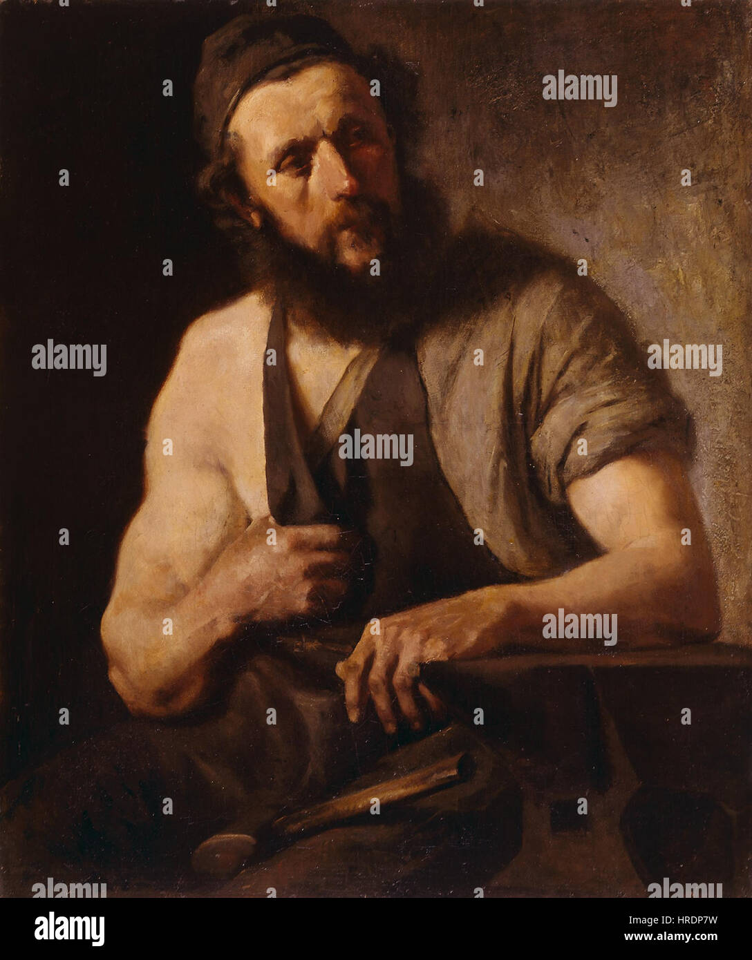 Franz von Defregger - The Blacksmith - 70.19.2 - Minneapolis Institute of Arts Stockfoto