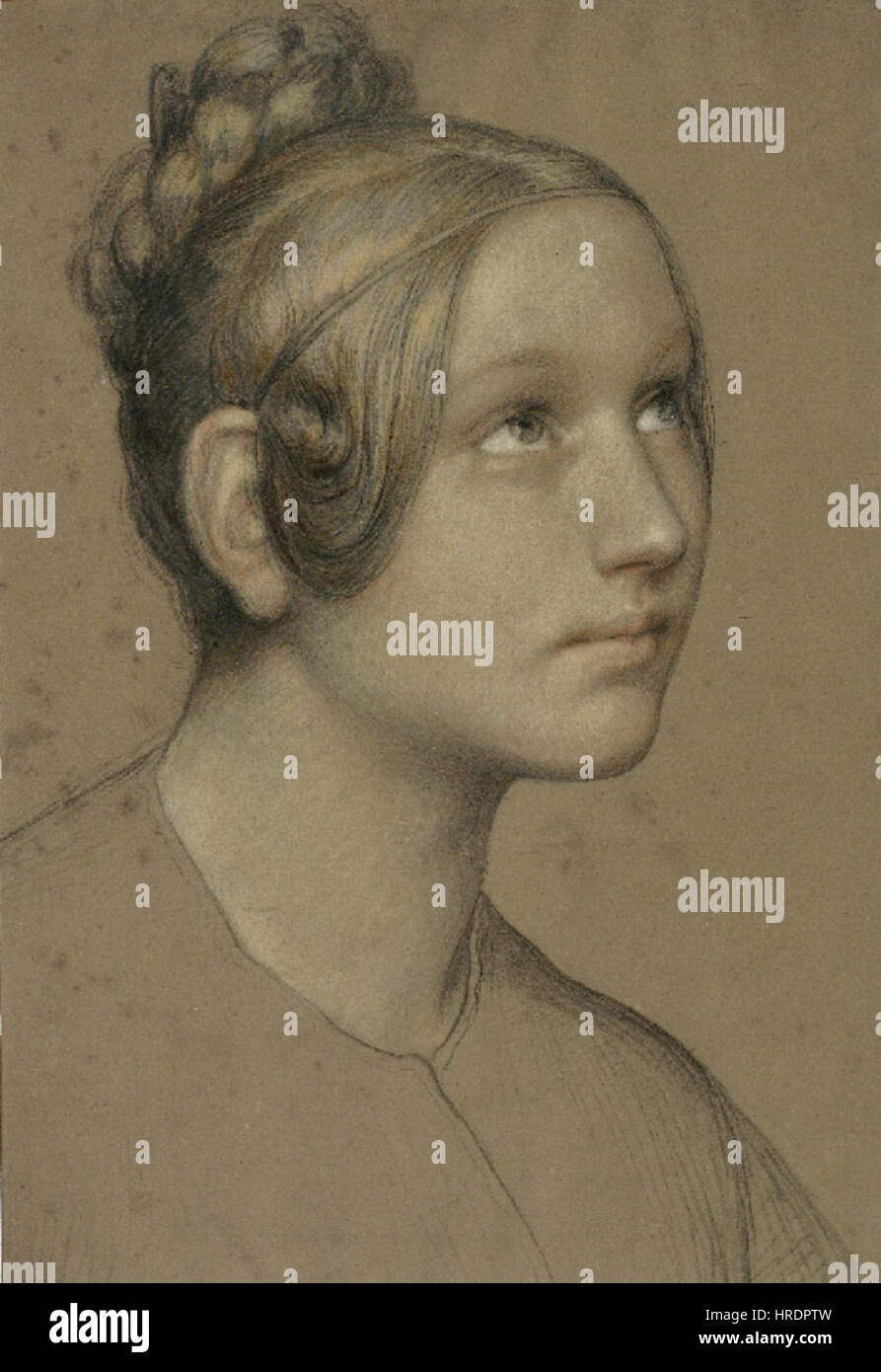 Marie Ellenrieder (Attr) Porträt der Maria Hutter Stockfoto Marie Ellenrieder (Attr) Porträt der Maria Hutter Stockfoto