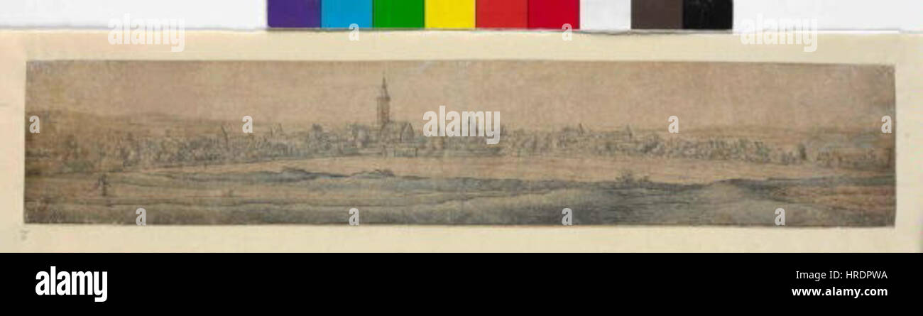 Autor Václav Hollar - Mesto Duren Stockfoto