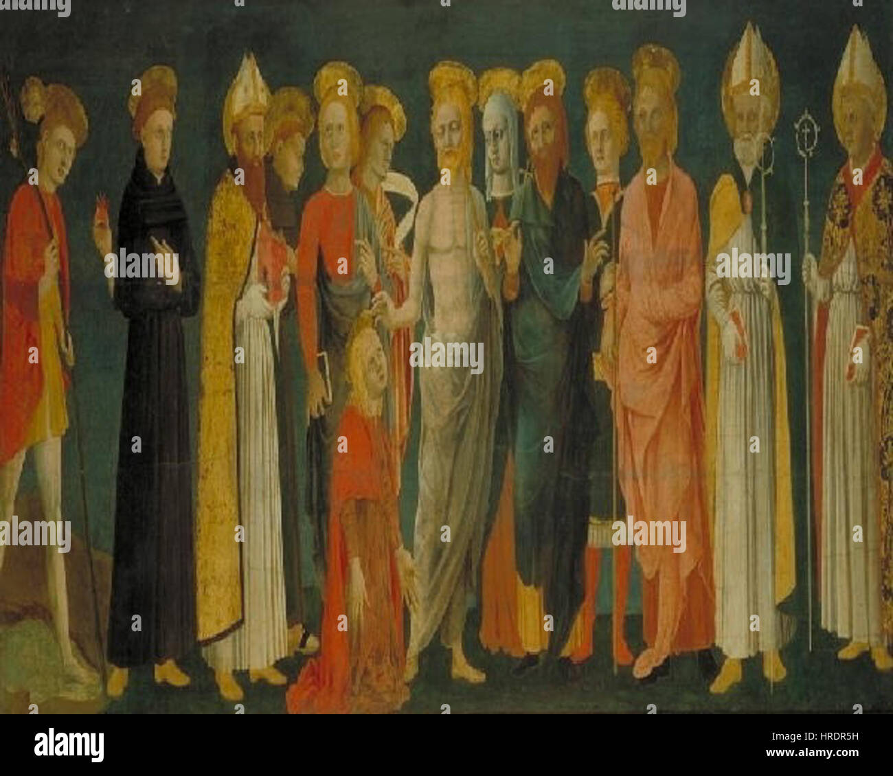 Piero Della Francesca 1410-20-1492 - Kristus Mezi Svetci Noli me Tangere Stockfoto