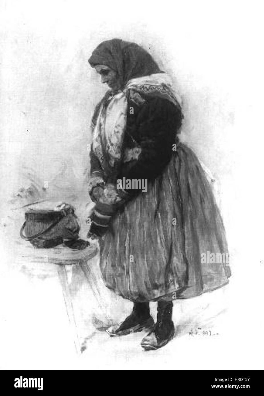 Augustin Nemejc 15.3.1861-16.8.1938 - Selka Stockfoto