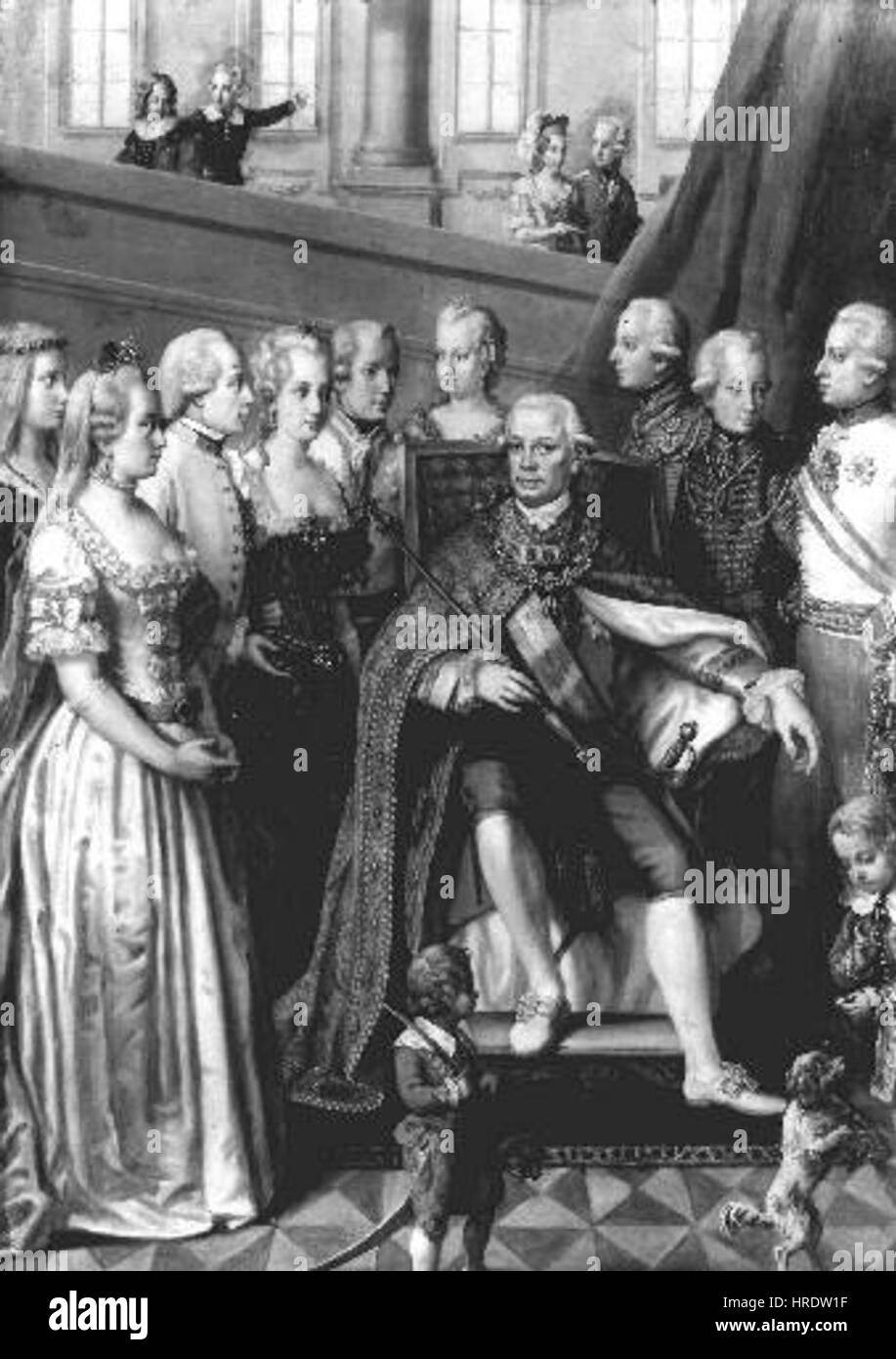 Antonin Machek 31. 10. 1775-18. 11. 1844 - Leopold II. Panovnicky cyklus Stockfoto