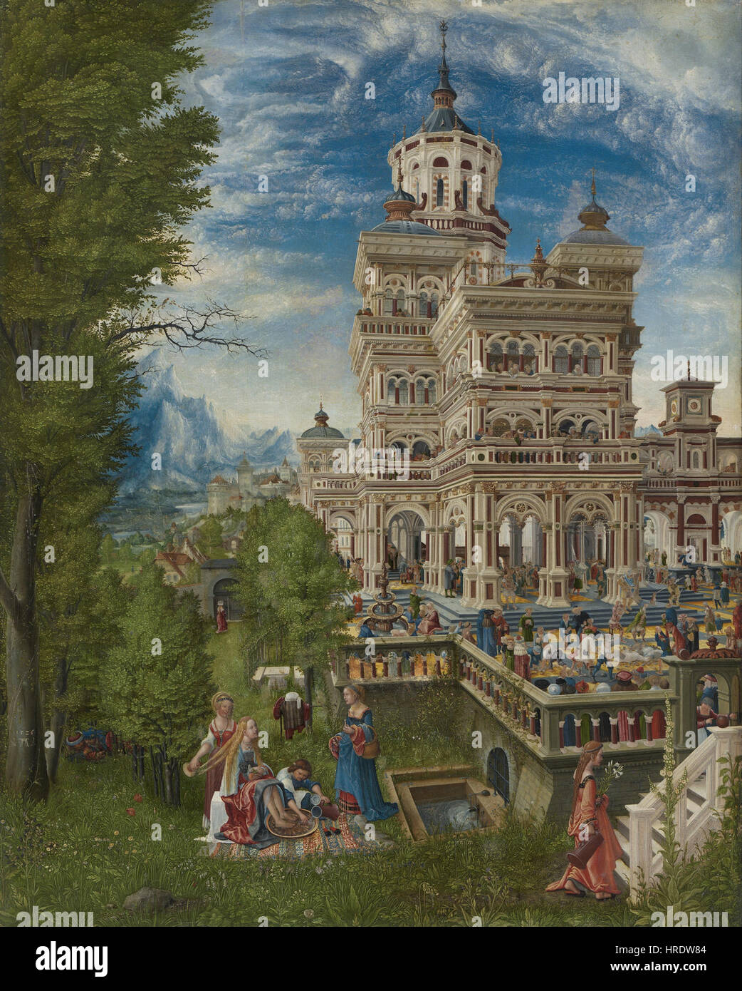 Albrecht Altdorfer - Susanna Und Die Beiden Alten Stockfoto