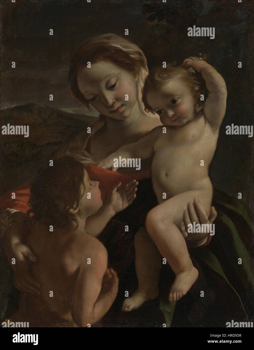 Giovanni Lanfranco - Madonna mit Kind und Säugling Saint John the Baptist - 84.PA.683 - J. Paul Getty Museum Stockfoto