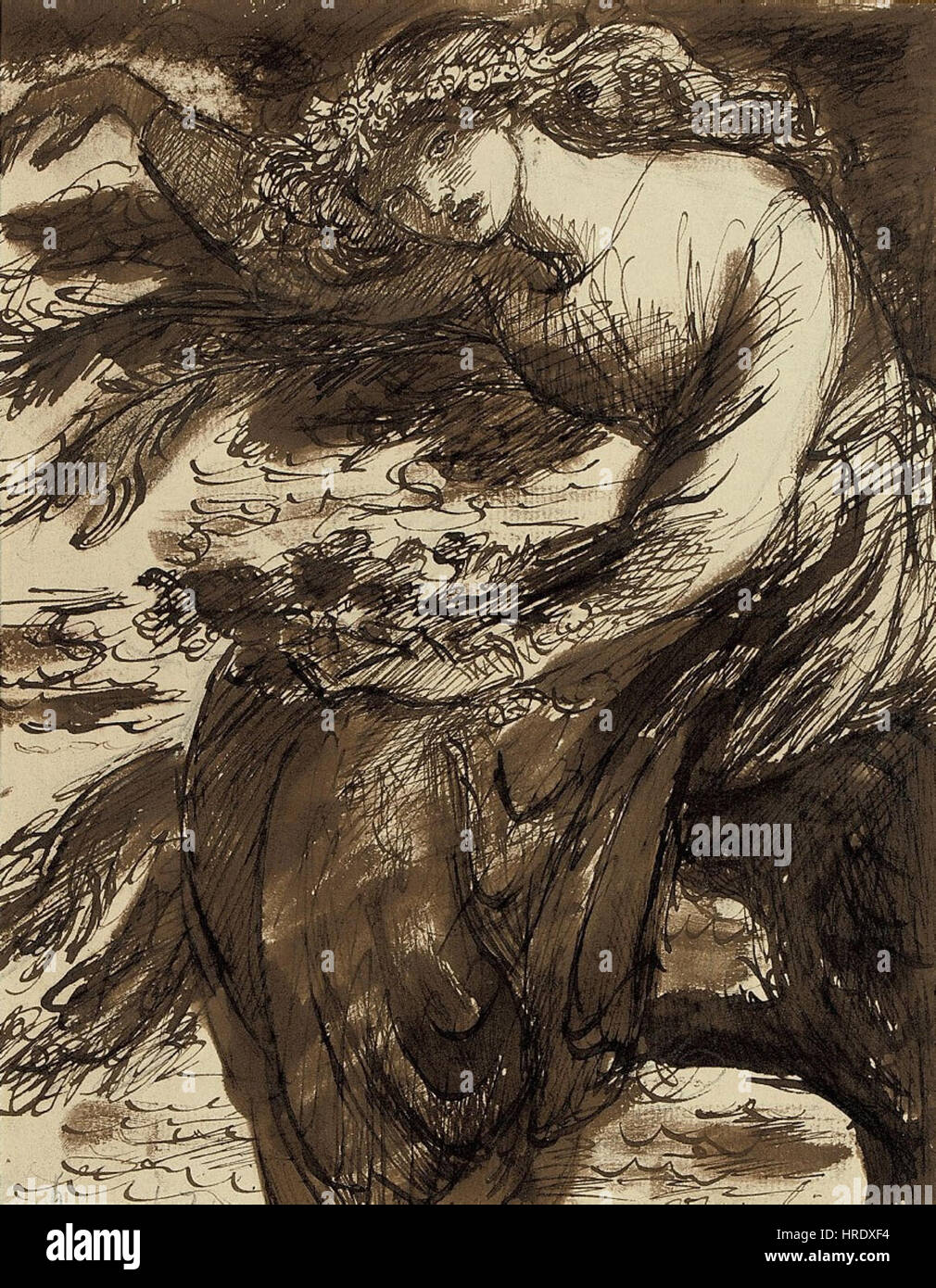 Dante Gabriel Rossetti - Ophelia Stockfoto