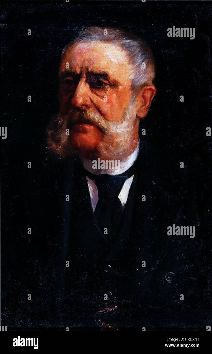 „Retrat de Pere Crehueras“ von Joan Figueras Soler ist ein Porträt eines herausragenden Individuums, das die Persönlichkeit und das Aussehen von Pere Crehueras einfängt. Das Stück zeichnet sich durch seine realistische Darstellung des Motivs aus, wobei feine Details verwendet werden, um die Merkmale des Motivs hervorzuheben. Stockfoto