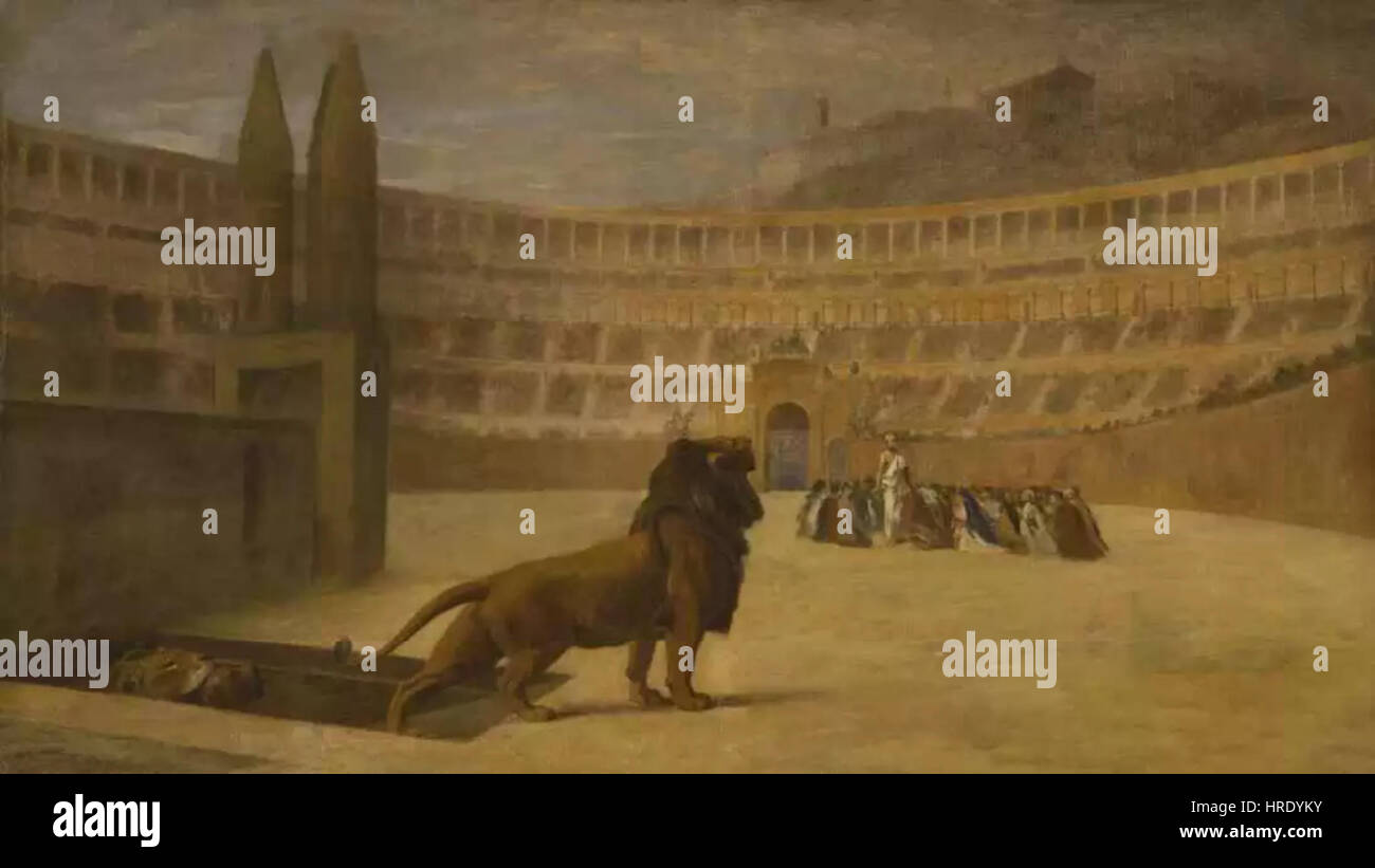 Die christlichen Märtyrer letzten Gebete Stockfoto