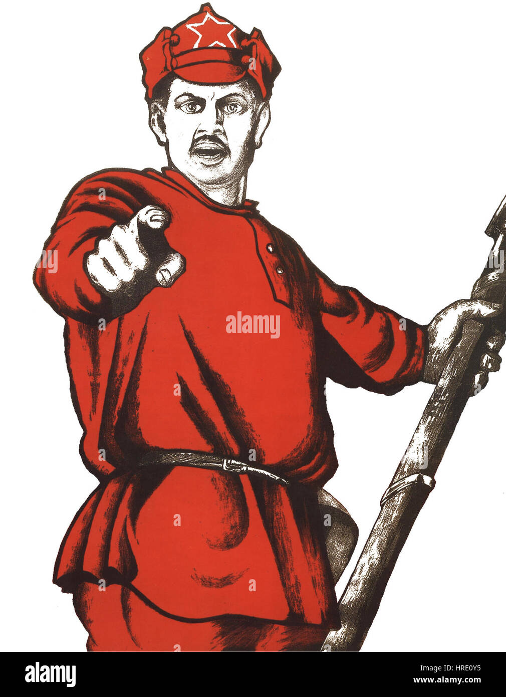 Rote Armee Mann Stockfoto