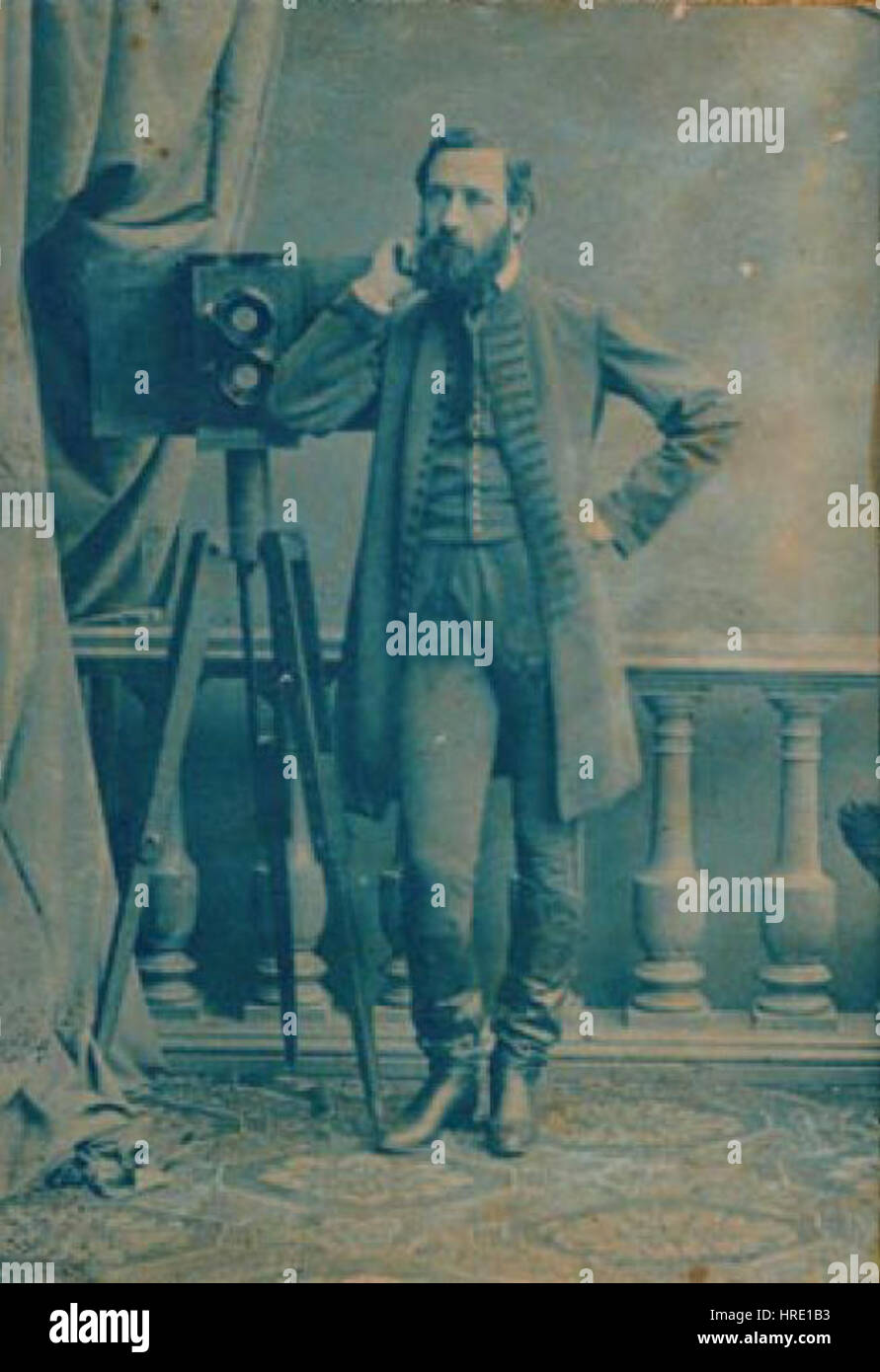 Veress Selbstporträt der 1860er Jahre Stockfoto