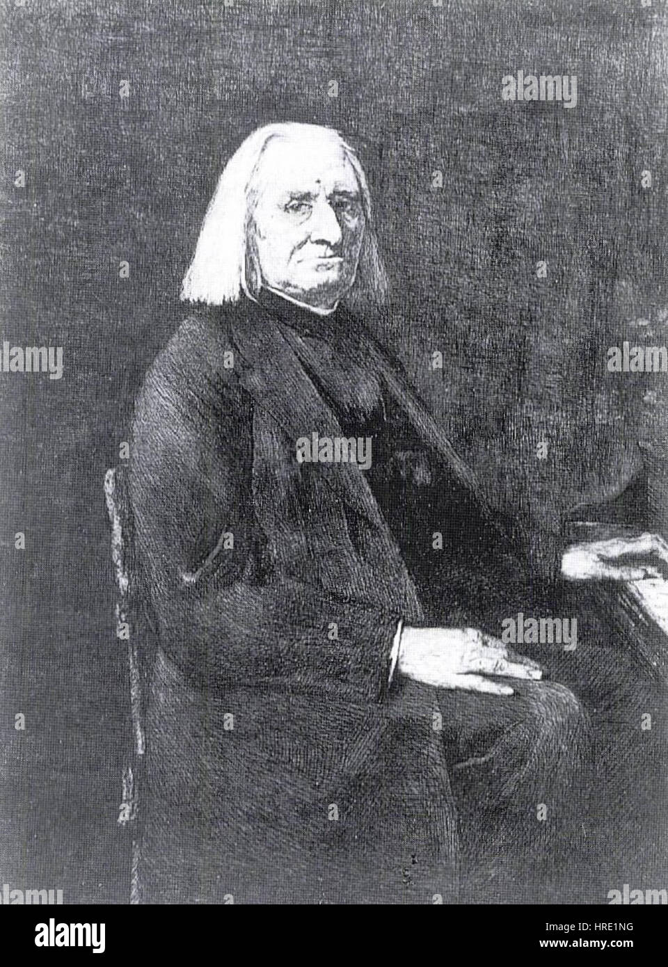 Rippl-Portrait von Ferenc Liszt 1887 Stockfoto