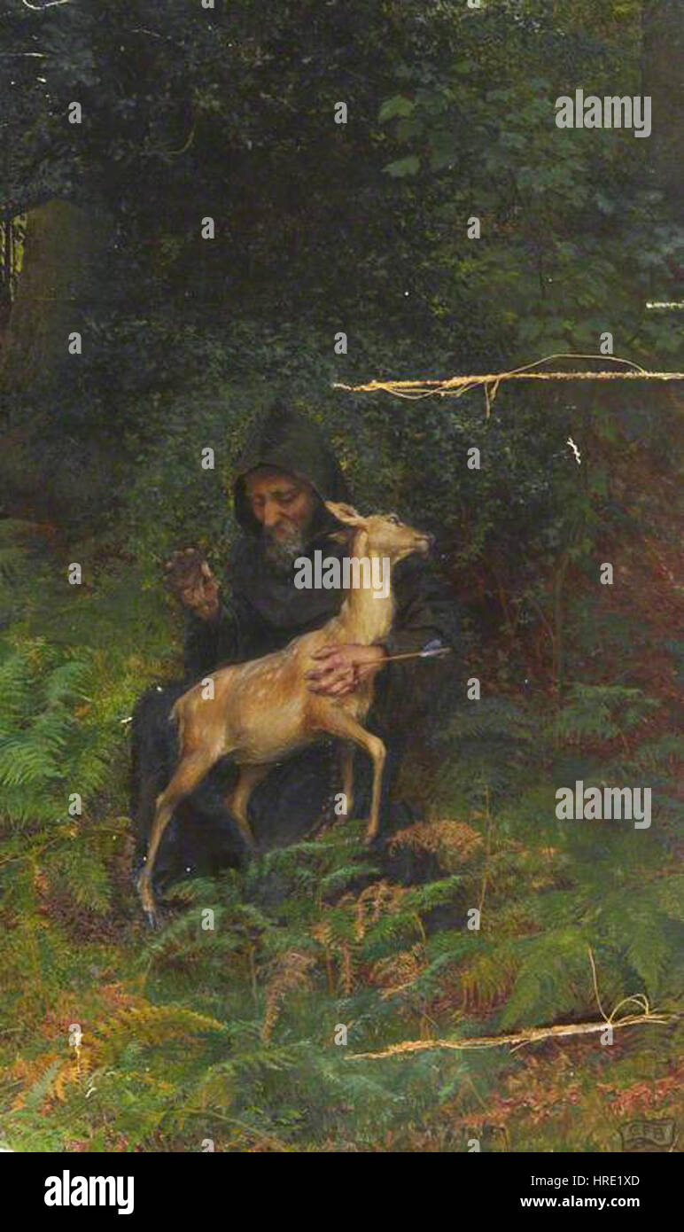 Eleanor Fortescue-Brickdale - die Legende von St. Giles Stockfoto