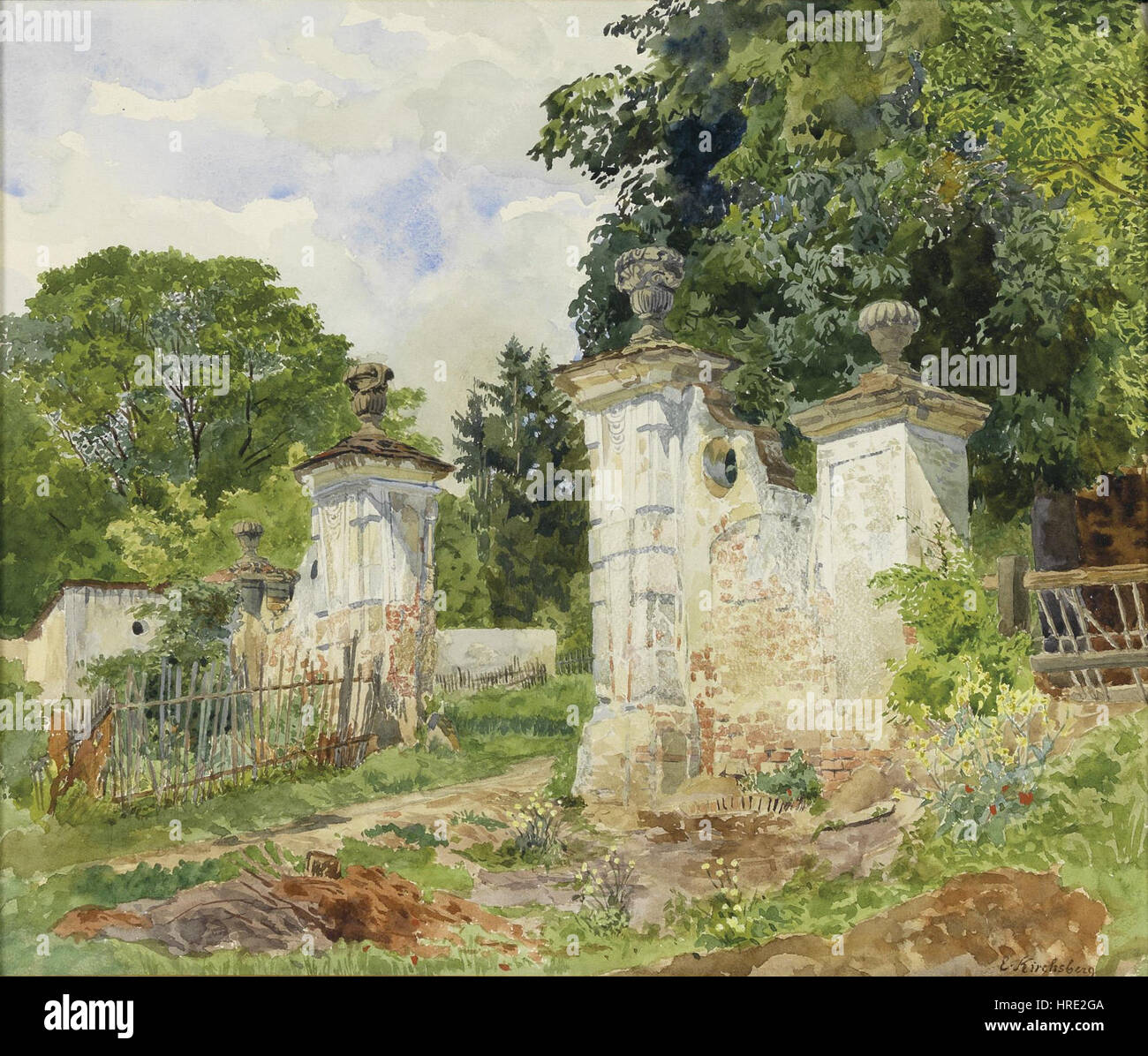 Ernestine von Kirchsberg Altes Schlossportal Stockfoto