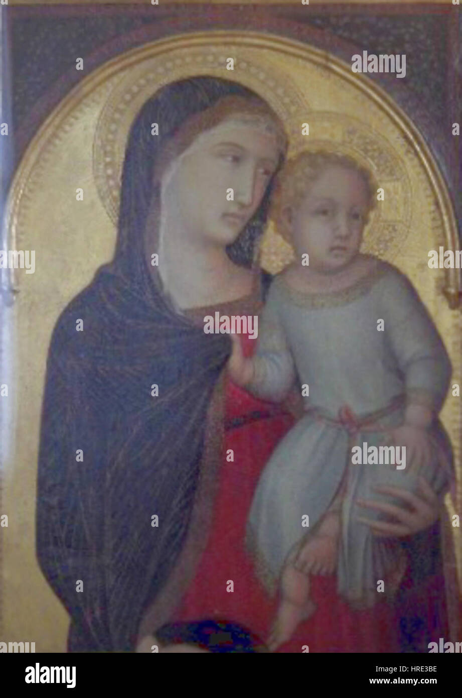 „Firenze.Palvecchio.Madonna03“ bezieht sich auf eine Darstellung der Madonna im Kontext der reichen Kunstgeschichte von Florenz. Das Kunstwerk stellt die Madonna in traditioneller Weise dar und zeigt den Einfluss der Renaissance auf religiöse Ikonographie und Kunst. Stockfoto