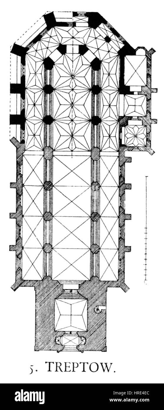 Dehio 449 Treptow Stockfoto