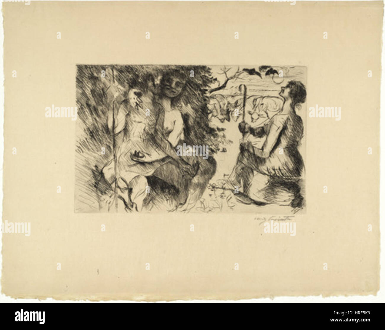 Lovis Corinth Daphnis und Chloe 1919 Stockfoto