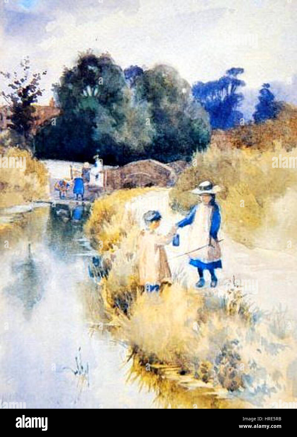 Norman Garstin - Ufernähe Stockfoto