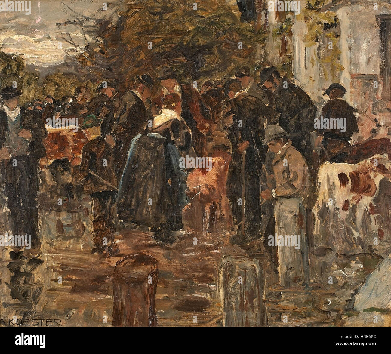 Alexander Koester Tiroler Viehmarkt Stockfoto