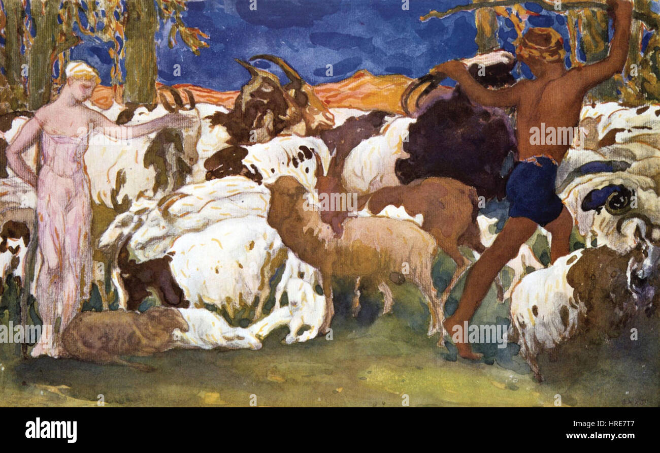 Daphnis und Chloe von L. Bakst 04 Stockfoto