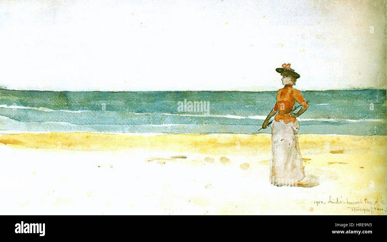 Tornyai auf eine Seeküste 1900 Stockfoto