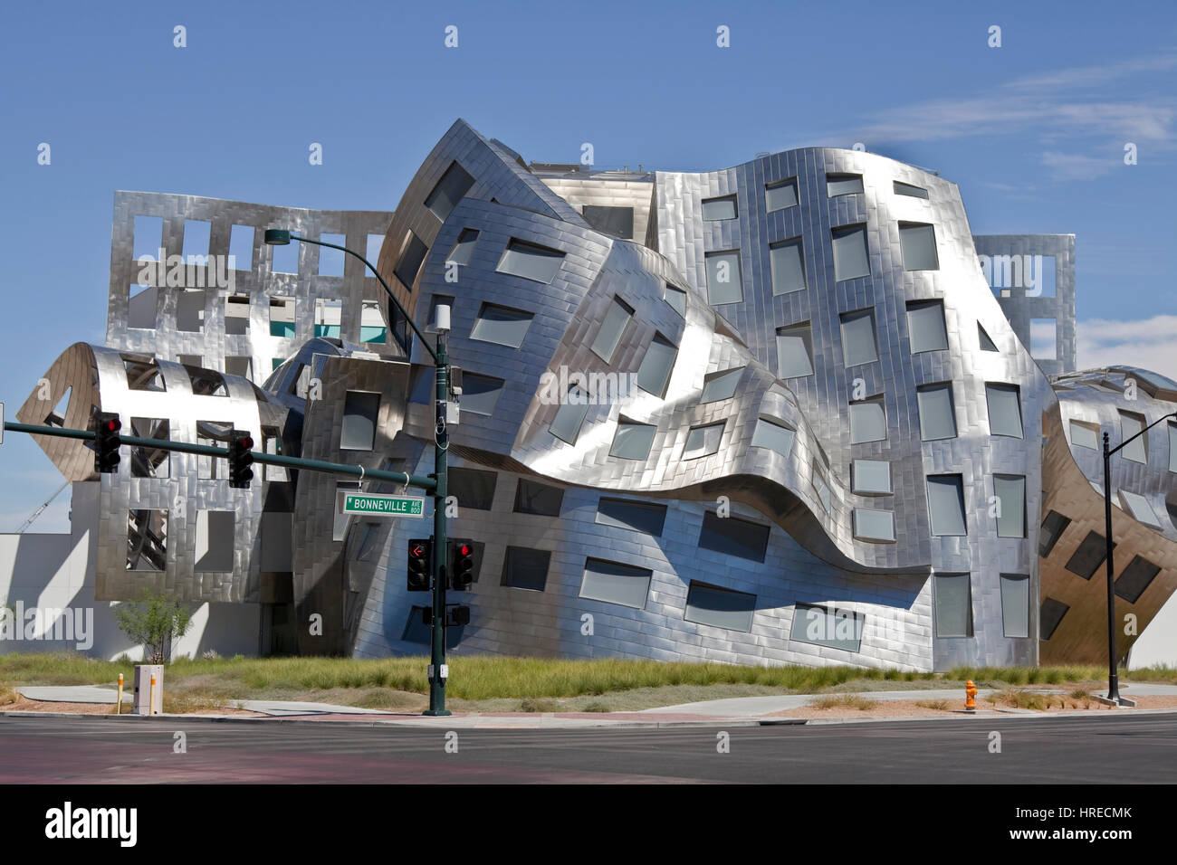Las Vegas, Nevada, USA - 12. September 2010: The Cleveland Clinic Lou Ruvo Center für die Gesundheit des Gehirns von modernistischen Architekten Frank Gehry. Stockfoto