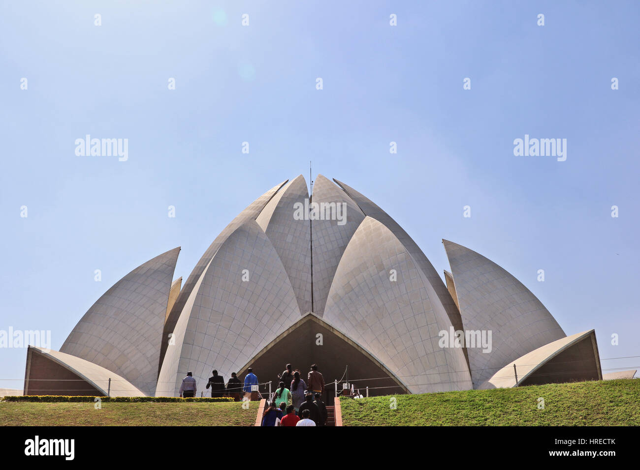 Der Lotus-Tempel, Neu-Delhi Bahai Haus der Anbetung Stockfoto