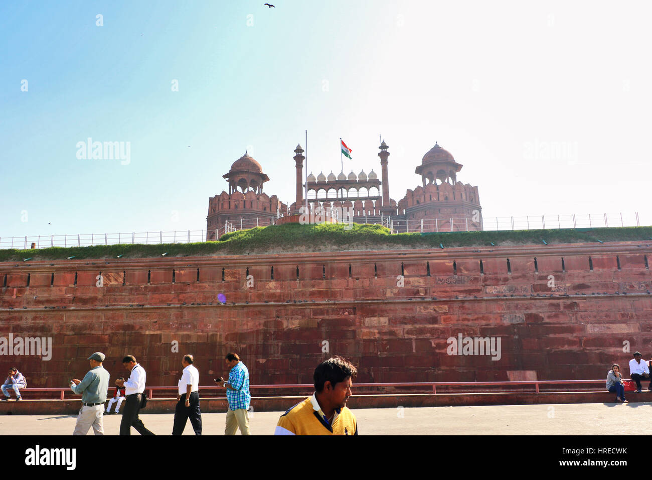 Roten Fort, Delhi, Indien Stockfoto