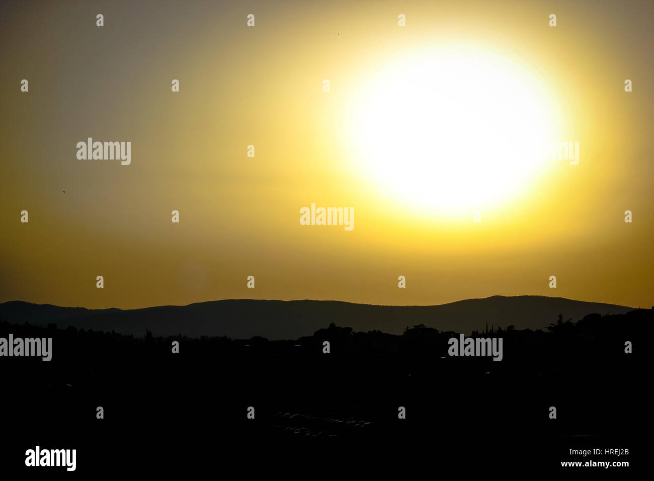 Sonnenuntergang Stockfoto