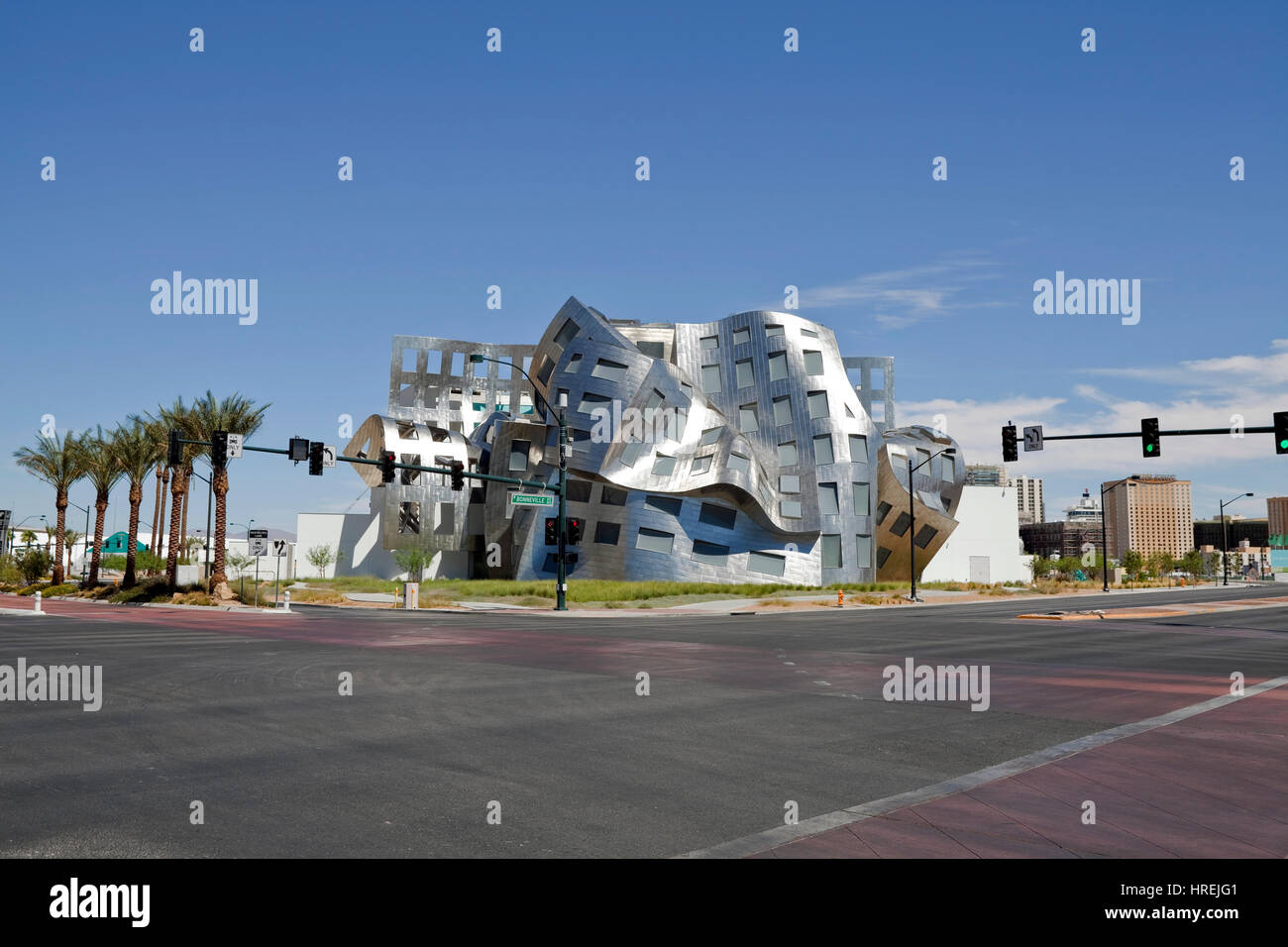 Editorial Blick auf der Cleveland Clinic Lou Ruvo Center für die Gesundheit des Gehirns vom Architekten Frank Gehry in Las Vegas, Nevada. Stockfoto