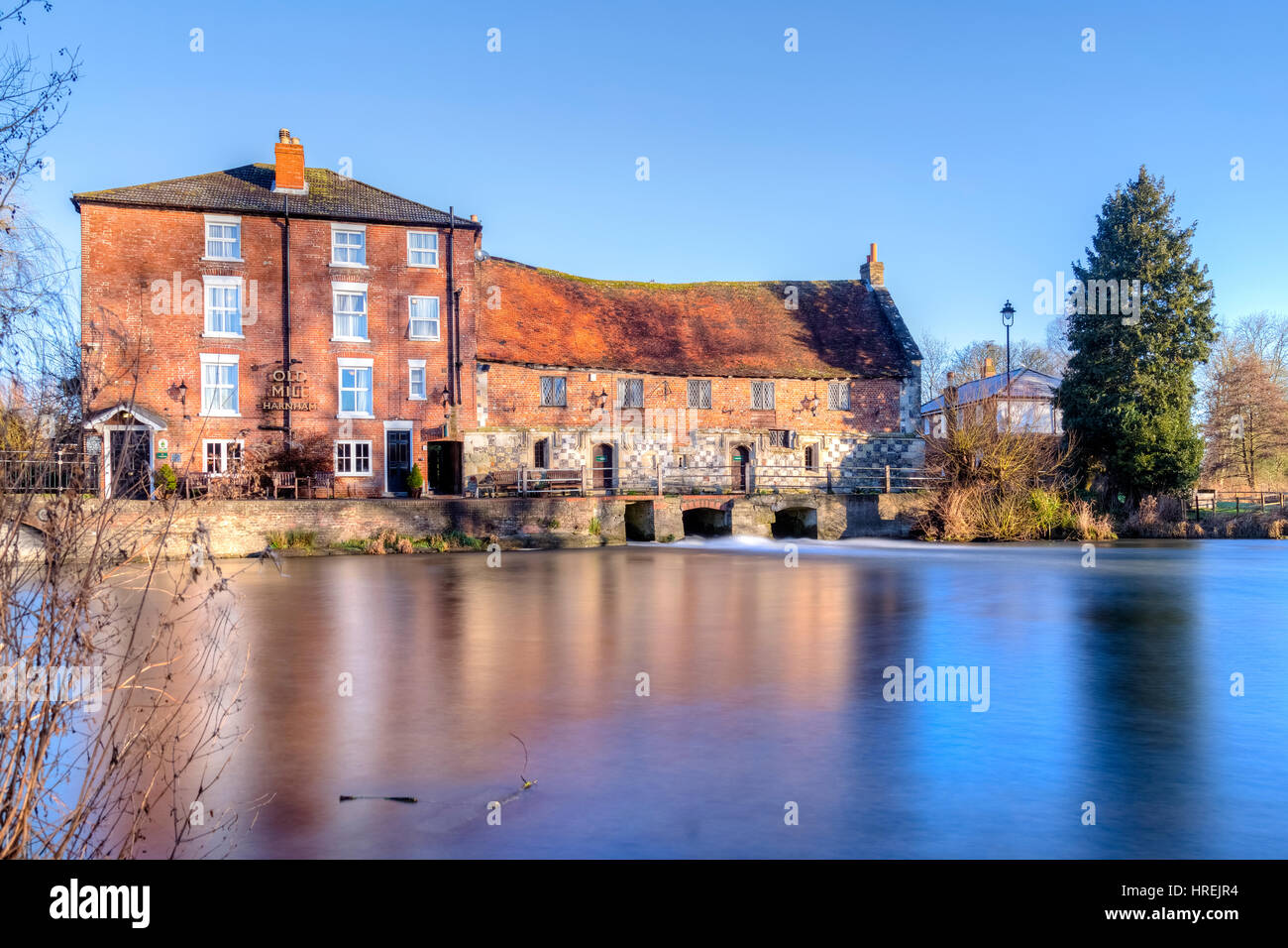 Alte Mühle Harnham, Salisbury, Wiltshire, England, Vereinigtes Königreich Stockfoto