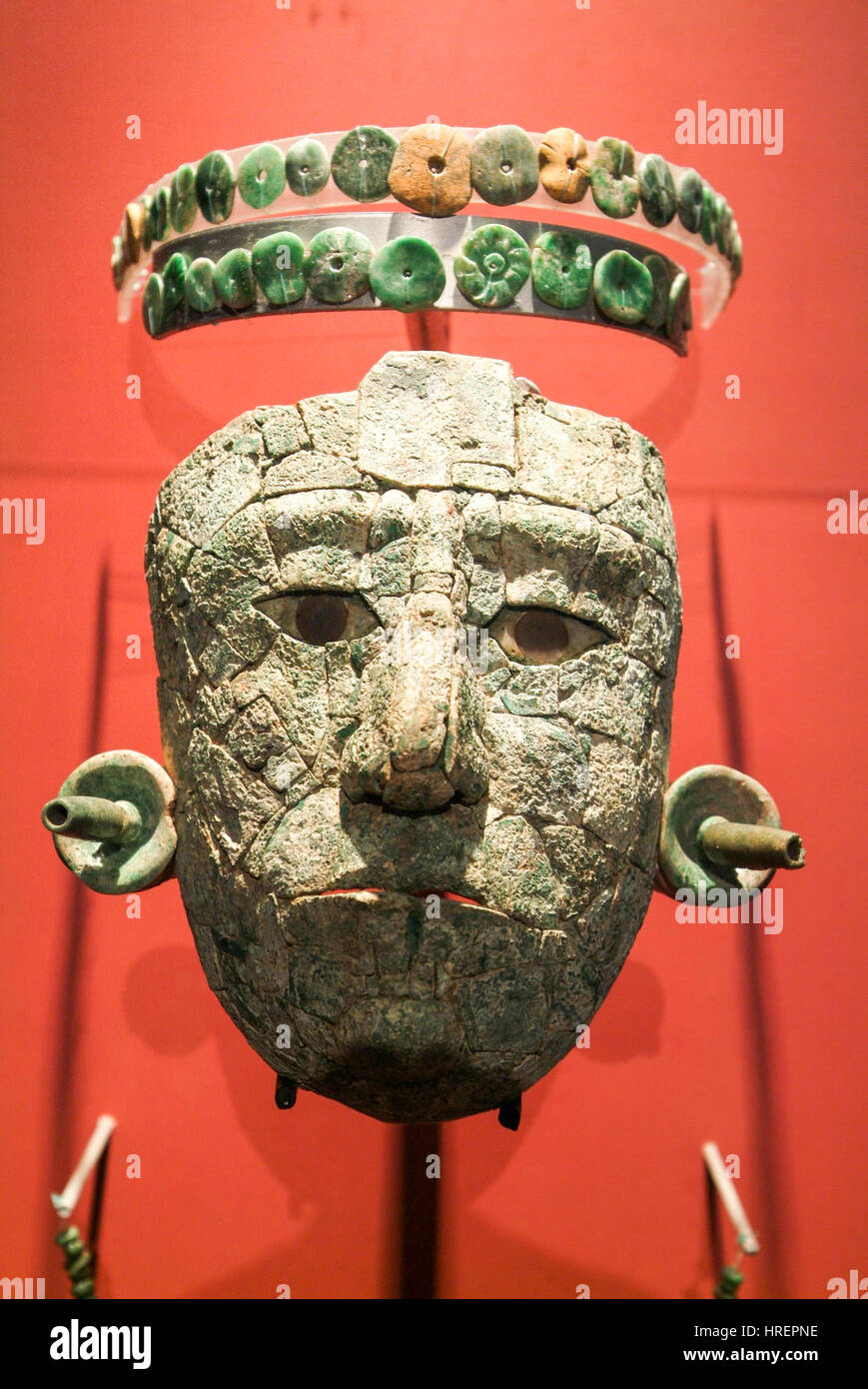 Maya-Maske von Palenque in Chiapas in Mexiko Stockfoto
