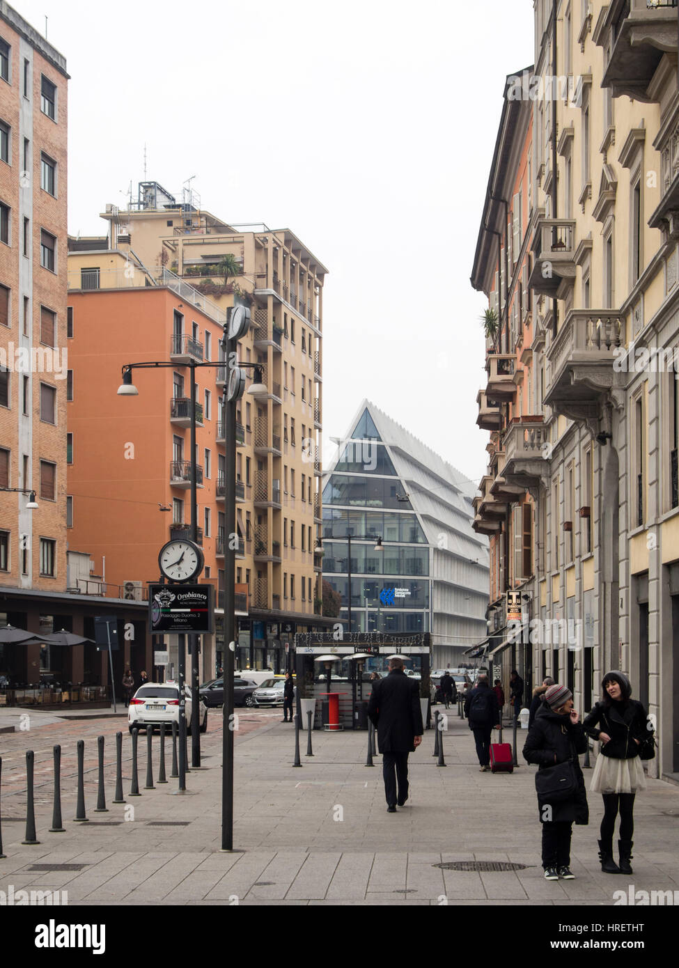 Porta Nuova Viertel während der Mailand Fashion Week Stockfoto