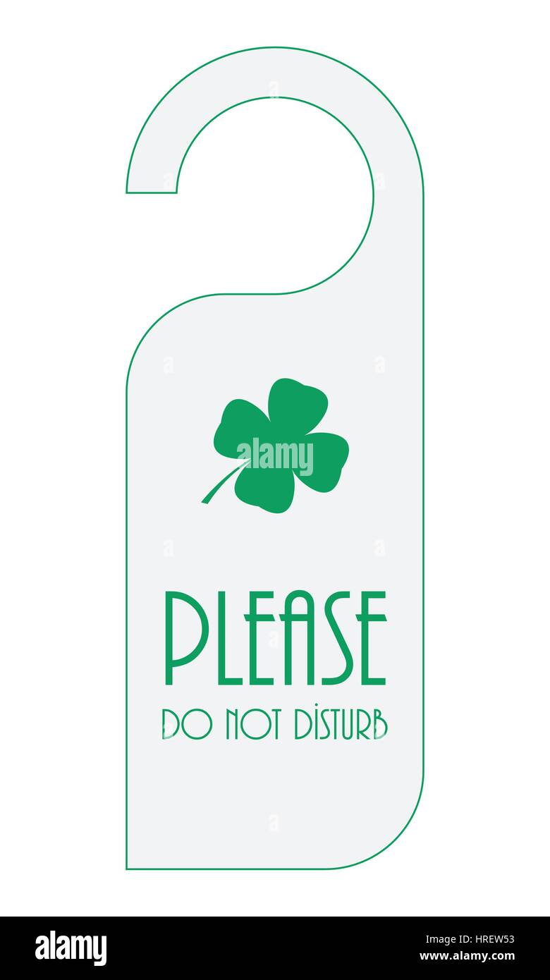 Türgriff mit speziellen St. Patricks Tag design Stock Vektor