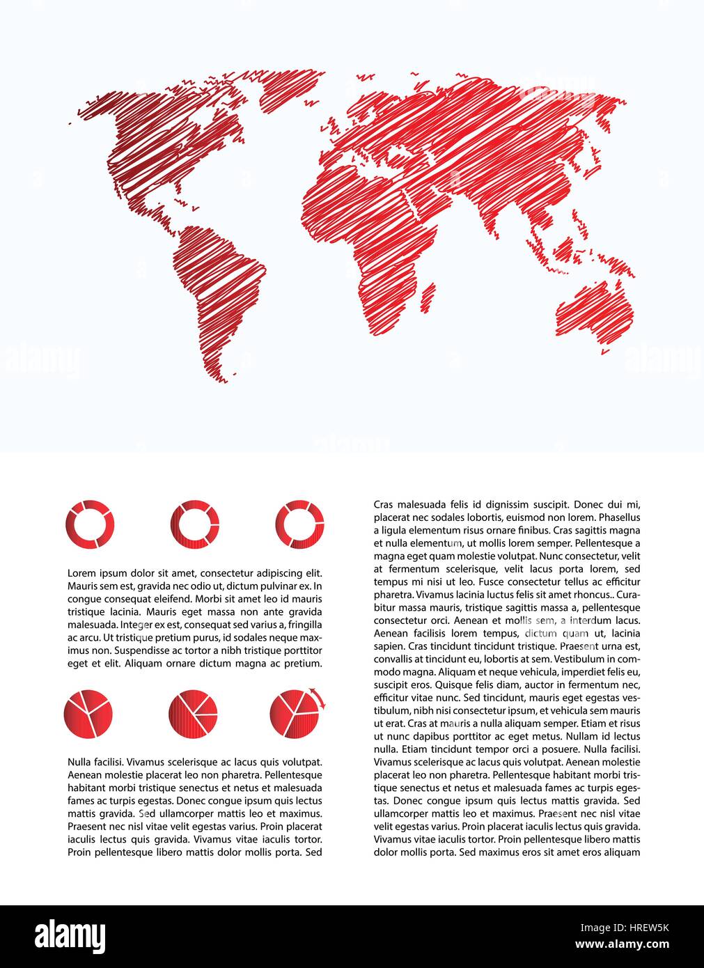 Geschäft Infografiken, Berichtsvorlage mit speziellen Design, Vektor, eps10 Stock Vektor