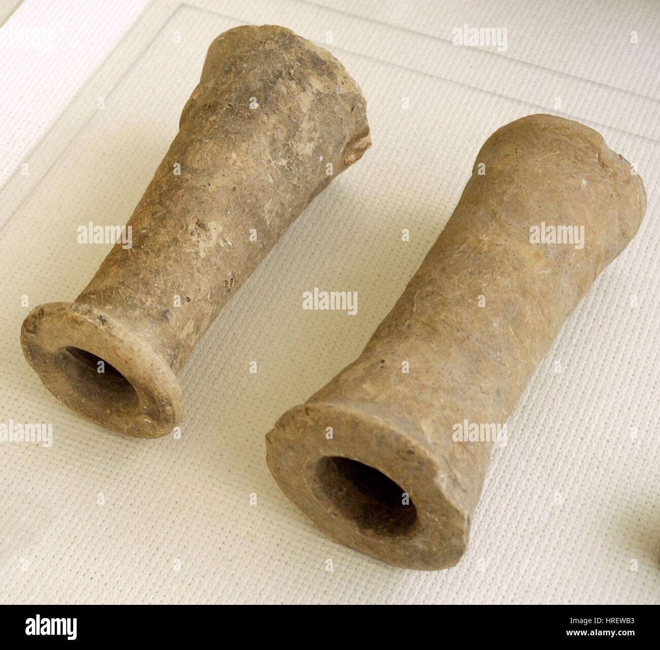 Antiken Rom. Keramische Stempel-Siegel. Nationales Archäologisches Museum. Tarragona. Spanien. Stockfoto