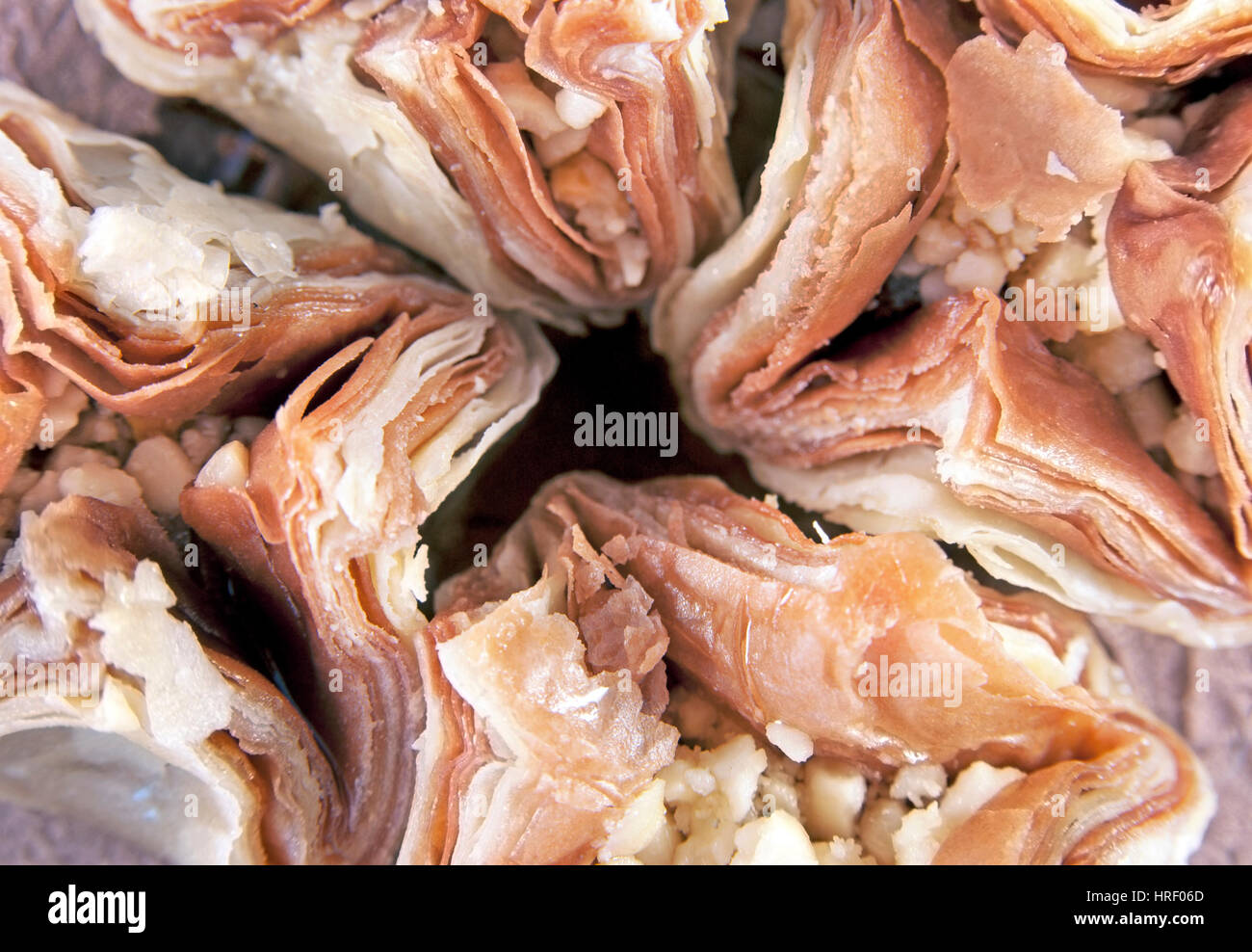 Ägyptische baklava Stockfoto