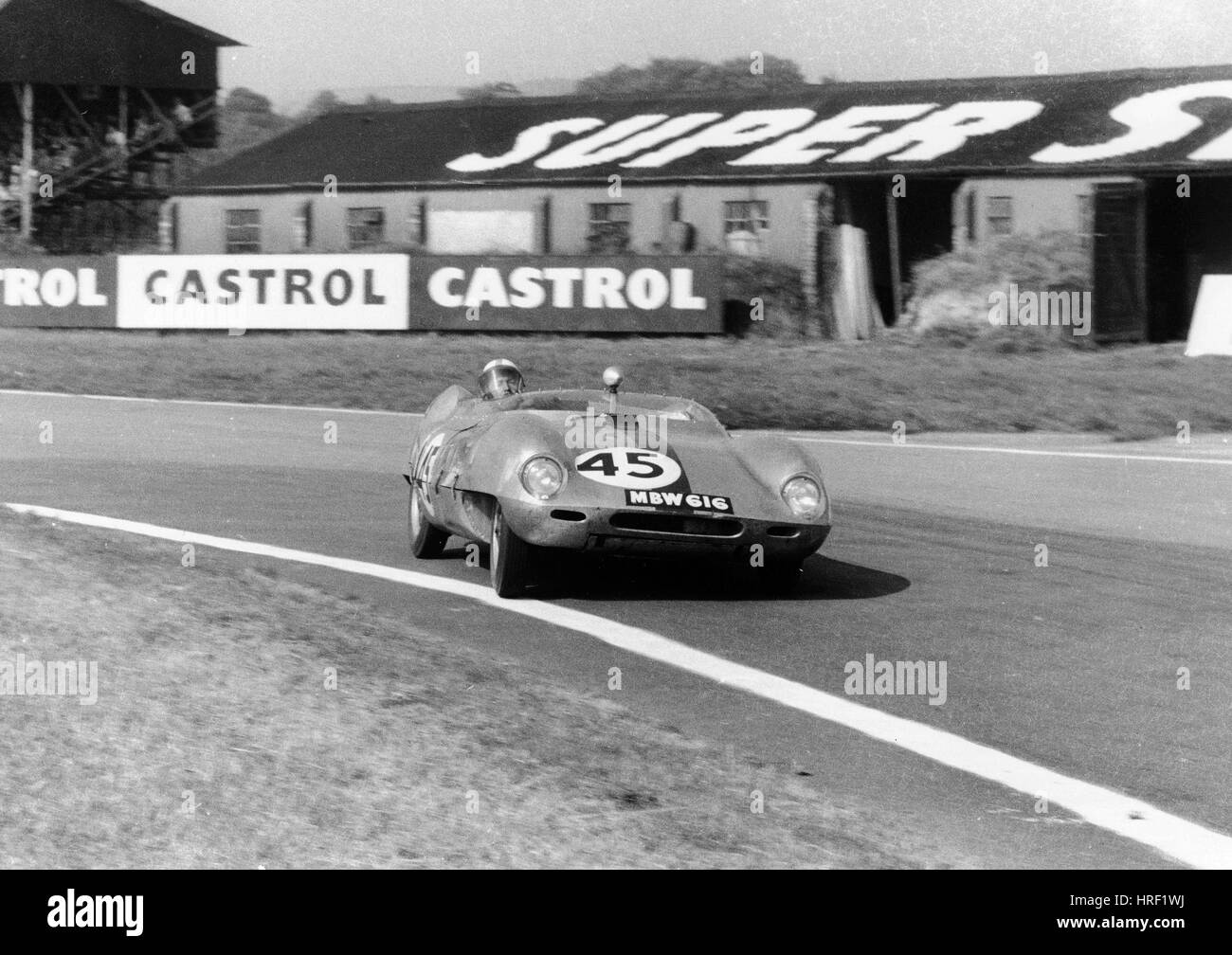 I.Burgess in Elva Climax, R.A.C. Tourist Trophy, Goodwood 13.09.58 Stockfoto