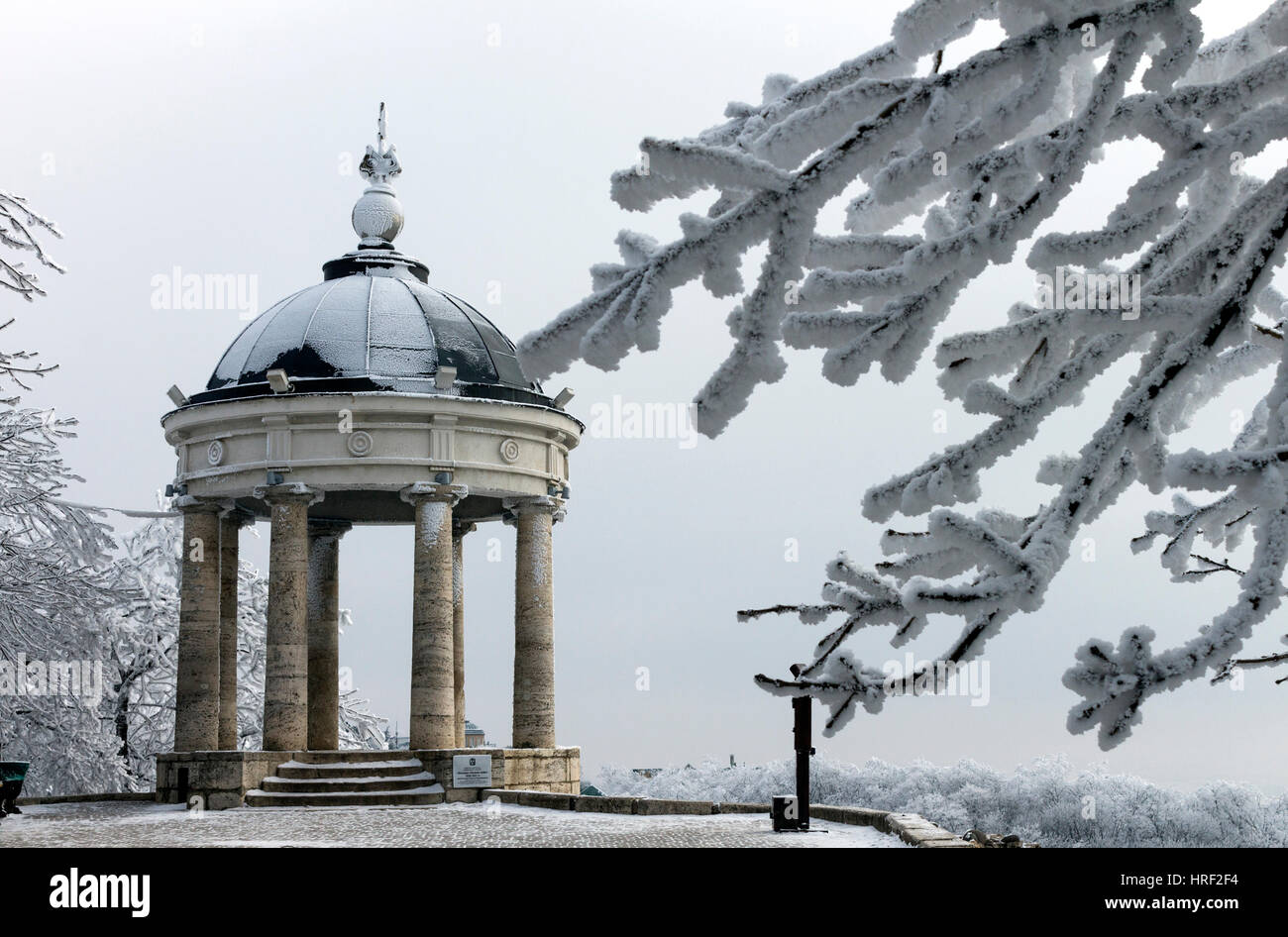 Aeolian Harp von Pyatigorsk.Pavilion im Jahre 1828 erbaut. Stockfoto