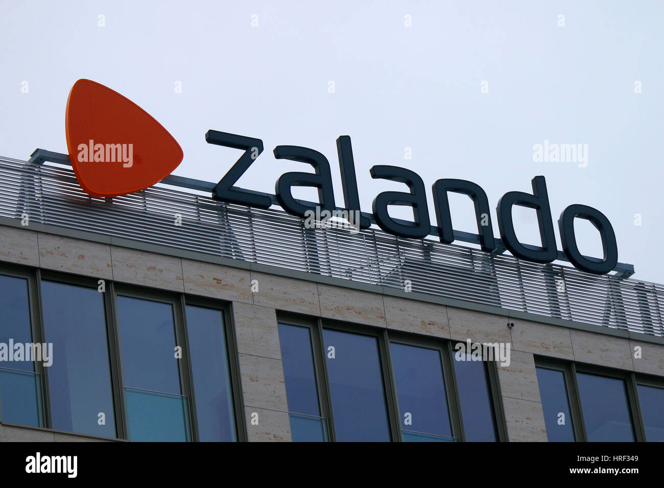 Das Logo der Marke / das Logo der Marke "Zalando", Berlin. Stockfoto
