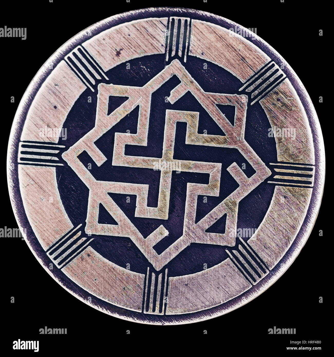 Perunitsa oder "Walküre". Charme, Bewachung, die Weisheit und Gerechtigkeit, würde und Ehre. Verehrten Krieger, Verteidiger ihres Heimatlandes. Stockfoto