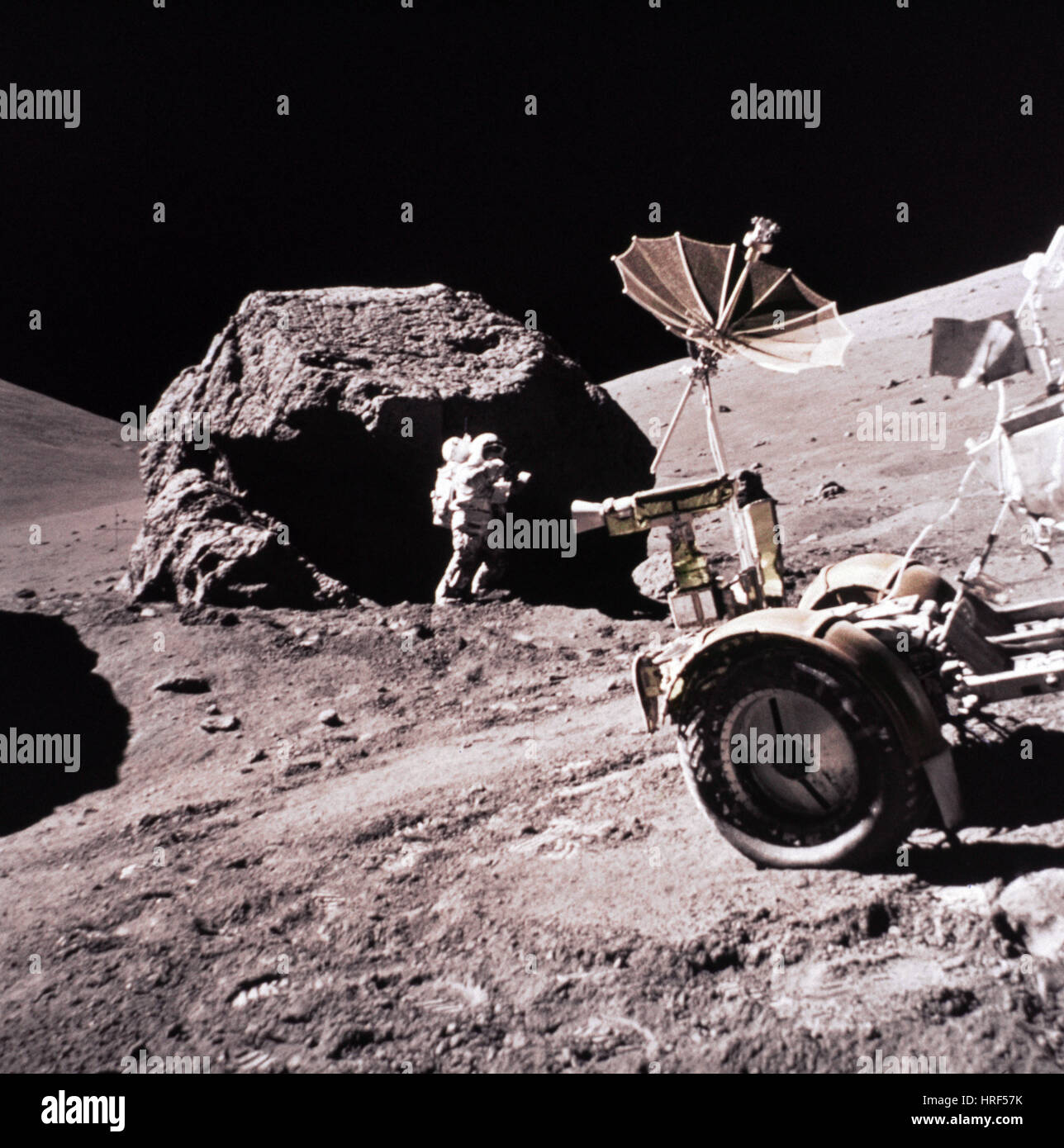 Mondlandung von Apollo 17 Stockfoto