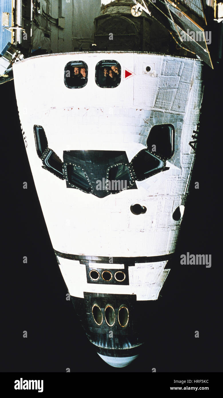 STS74, Space Shuttle Atlantis, 1995 Stockfotografie Alamy