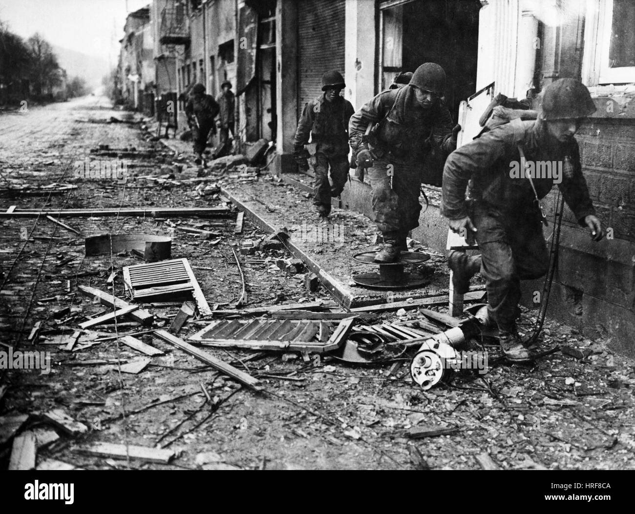 WWII Infanteriekompanien Stockfoto