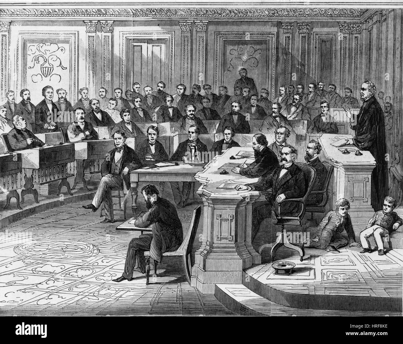 Amtsenthebung Abstimmung Stockfoto