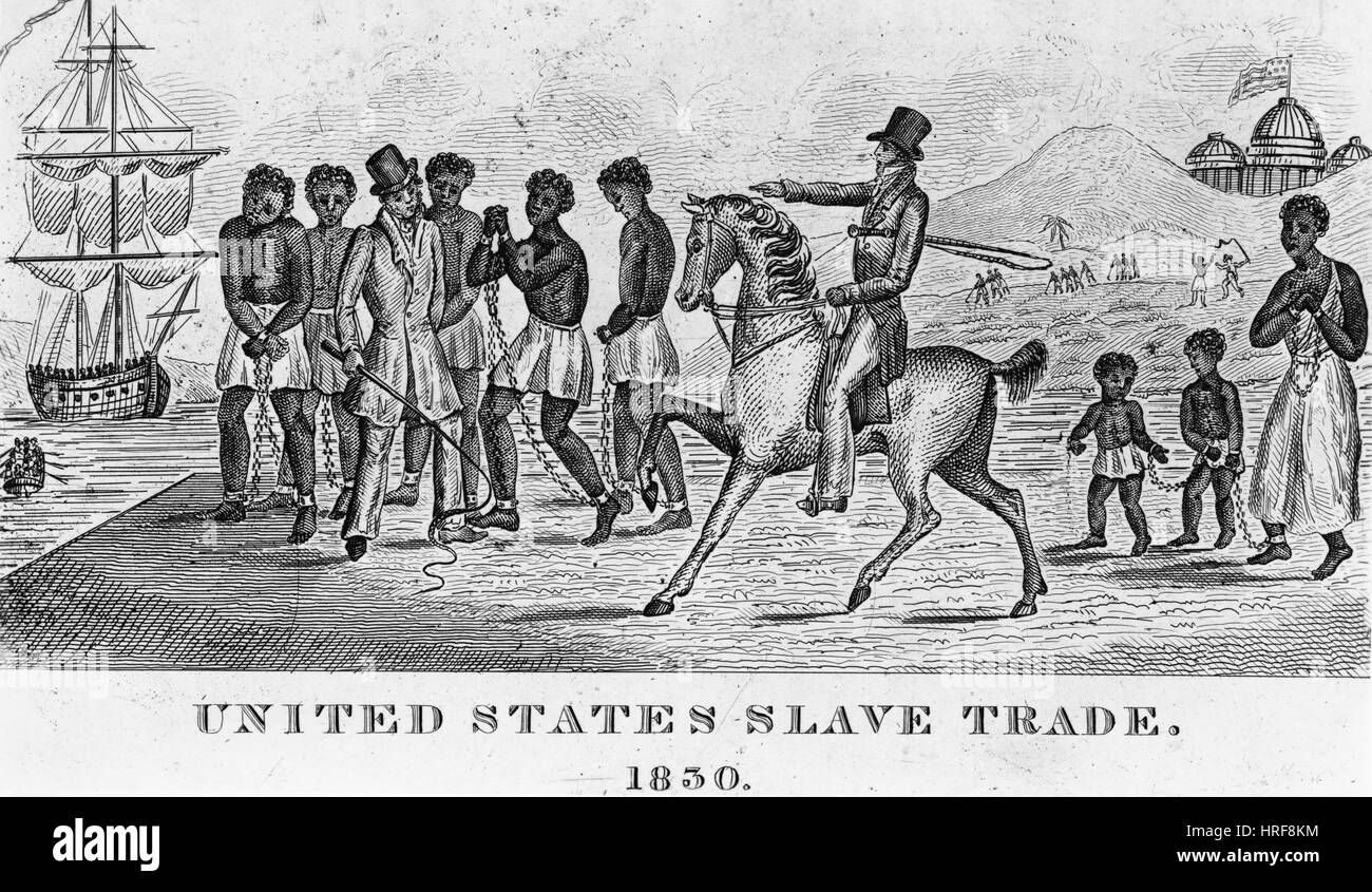USA Sklavenhandel Stockfoto