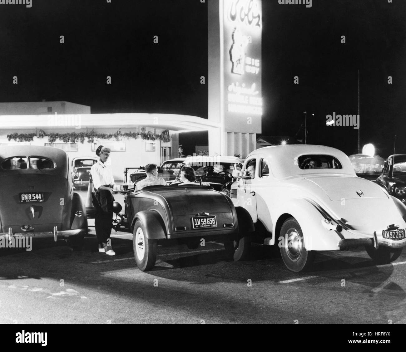 Drive-In Restaurant Stockfoto