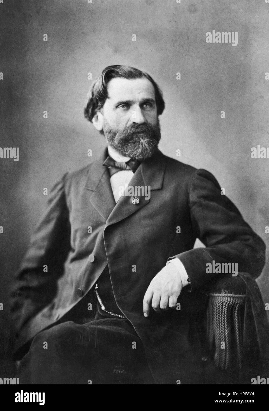 Giuseppe Verdi, italienischer Komponist Stockfoto
