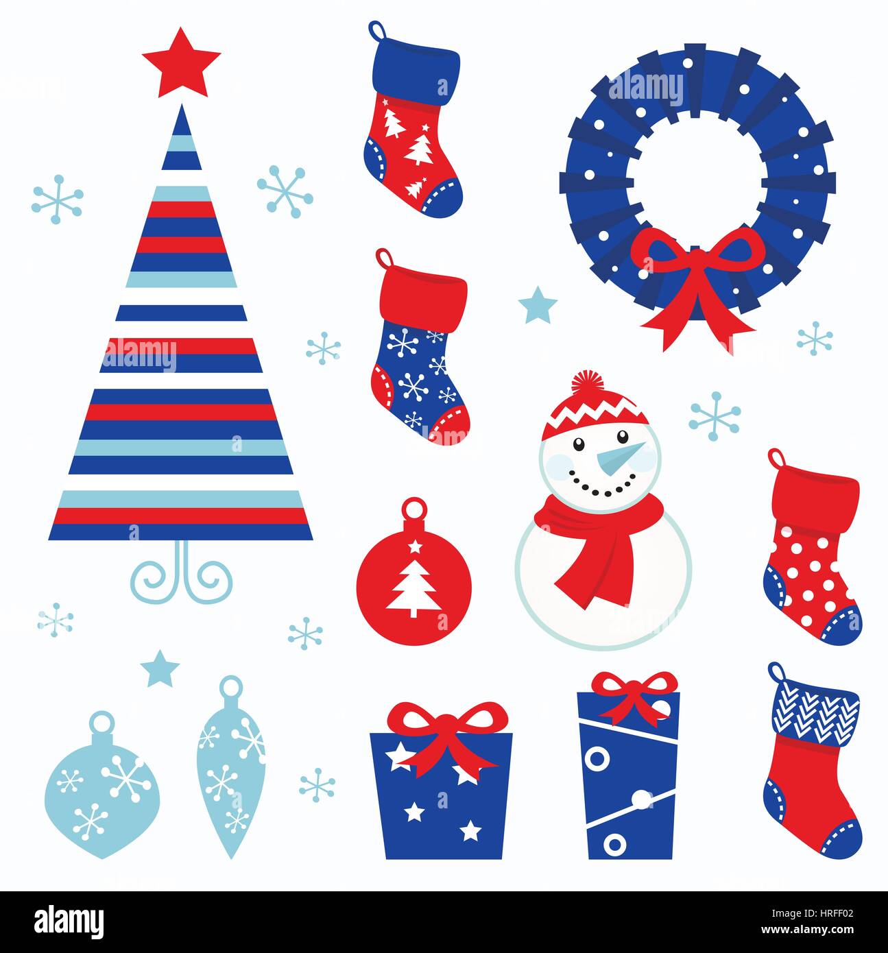 11064266 - Weihnachten-Vektor-Icons-Auflistung. Stockfoto