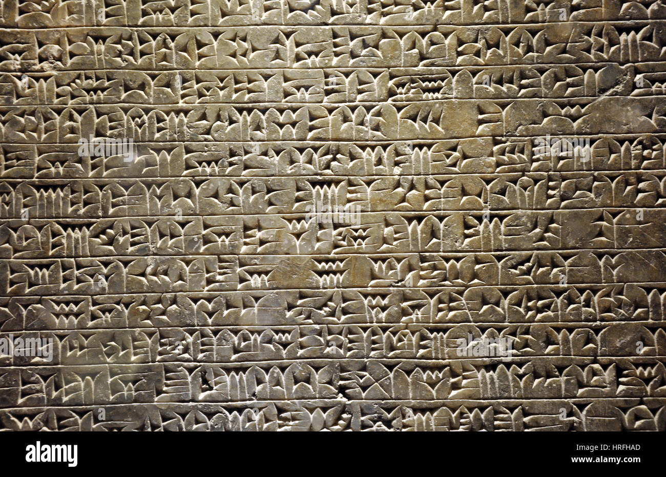 Antike assyrische Keilschrift sumerischen schreiben Stockfoto