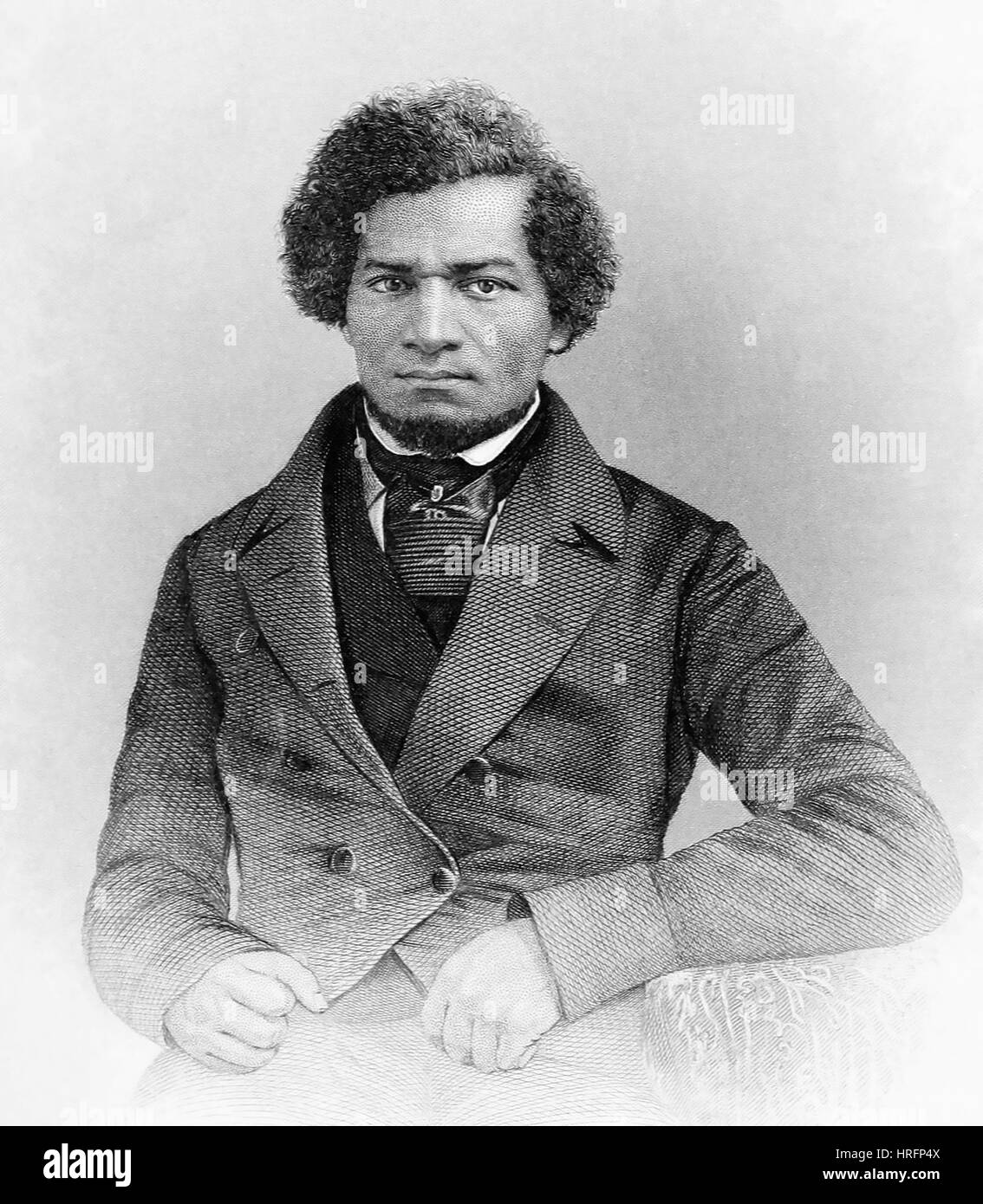 FREDERICK DOUGLASS (1818-1895) afroamerikanischen Politiker und Abolitionist um 1850 Stockfoto