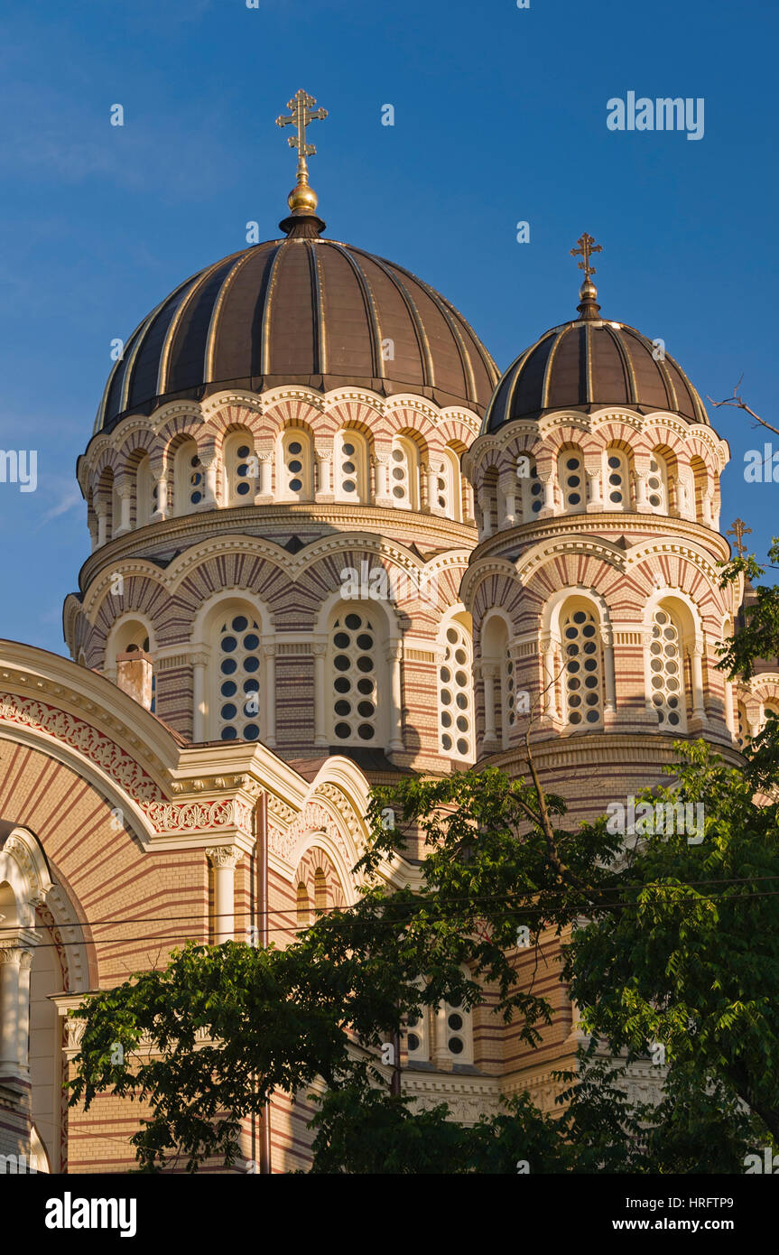 Russische orthodoxe Kathedrale Riga Lettland Stockfoto